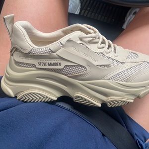 Tan Steve Madden sneakers